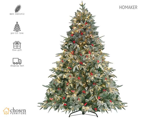 Top 10 Best Flocked Christmas Trees for Sale [2020] ? ChosenFurniture