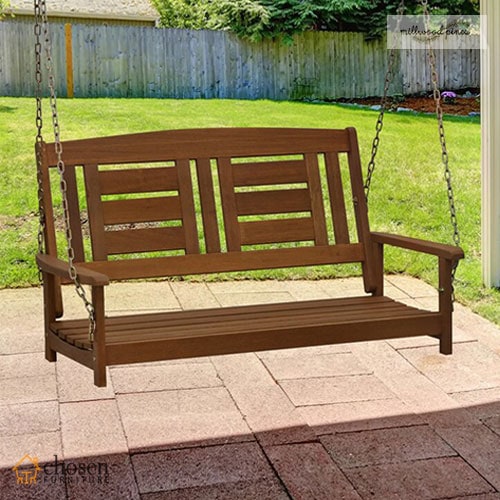Fina Solid Wood Hanging Porch Swing
