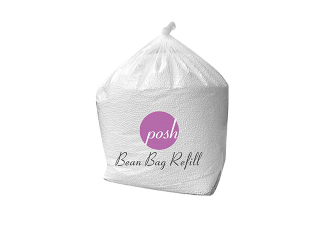Posh Beanbags Bean Bag Refill Virgin New White