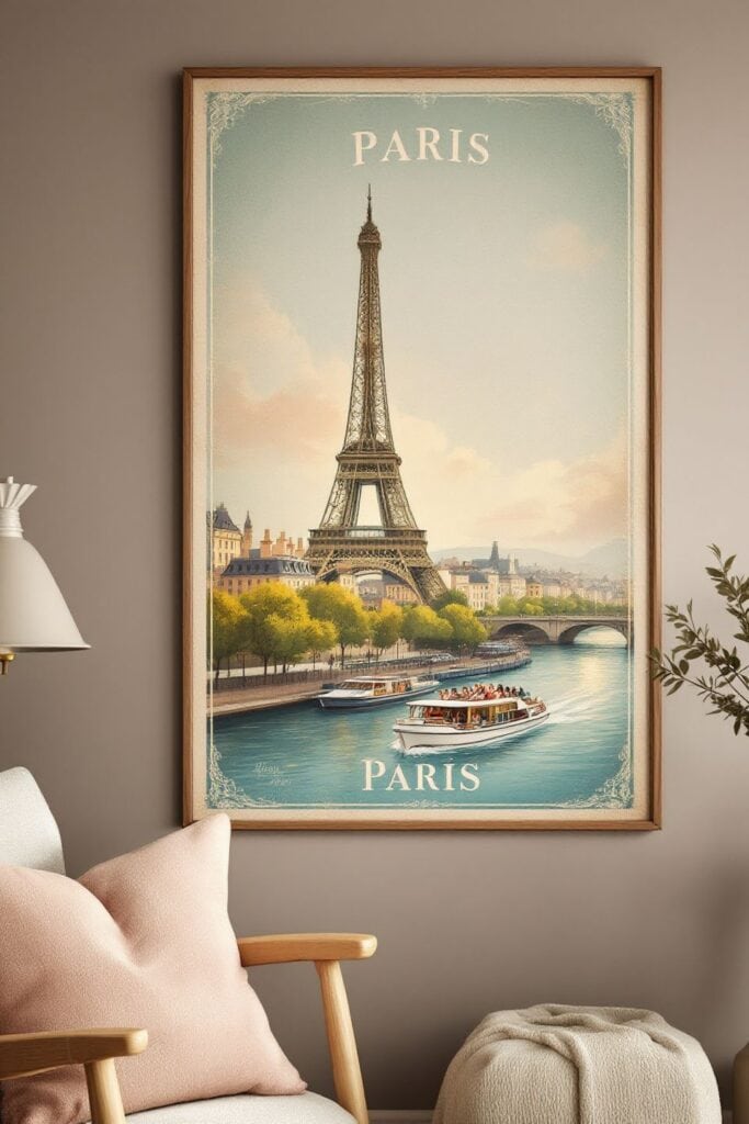 Boho Living Room Ideas - Travel Posters