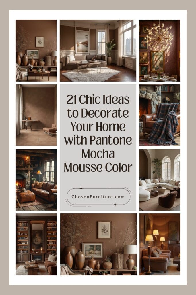 Decorate Your Home with Pantone Mocha Mousse Color pin