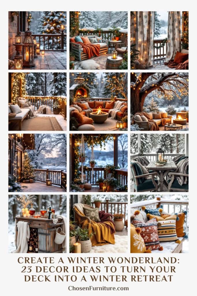 winter deck decor ideas pin