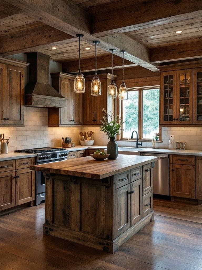Wooden Kitchen Design Ideas - Reclaimed Wood