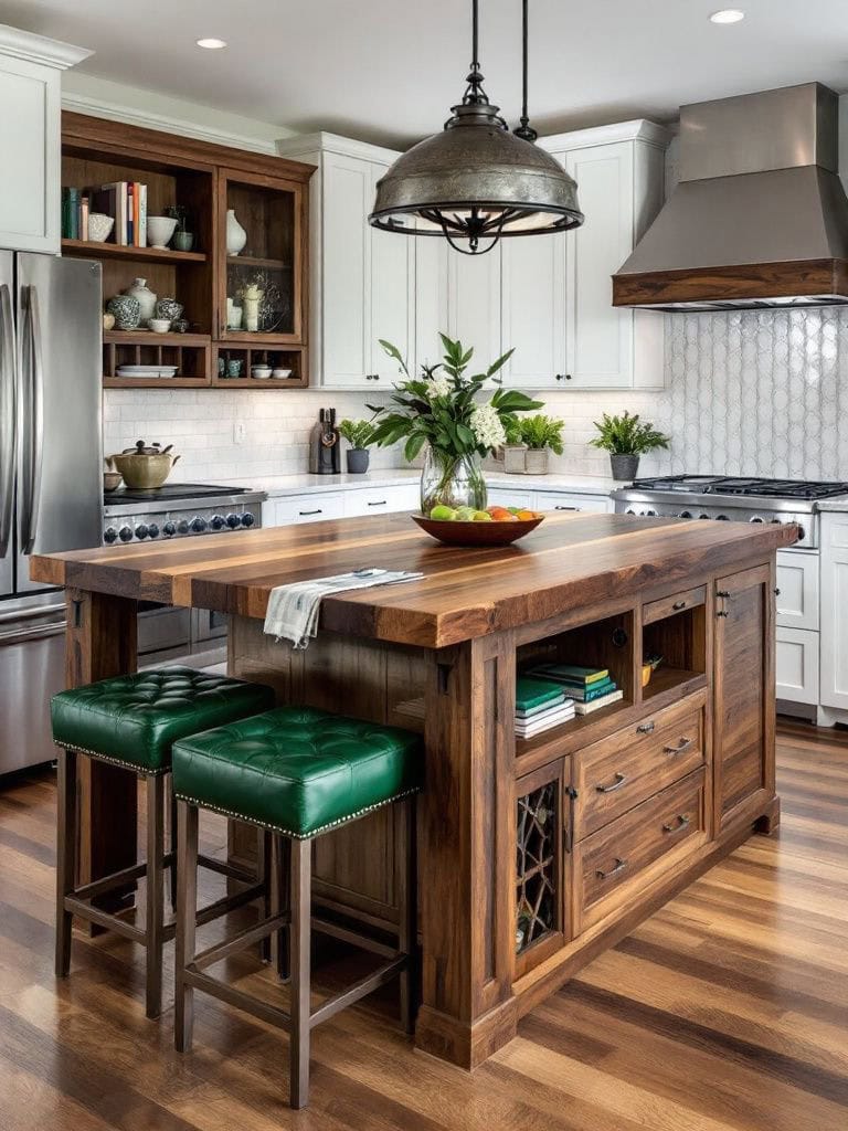 Wooden Kitchen Design Ideas - Central Island