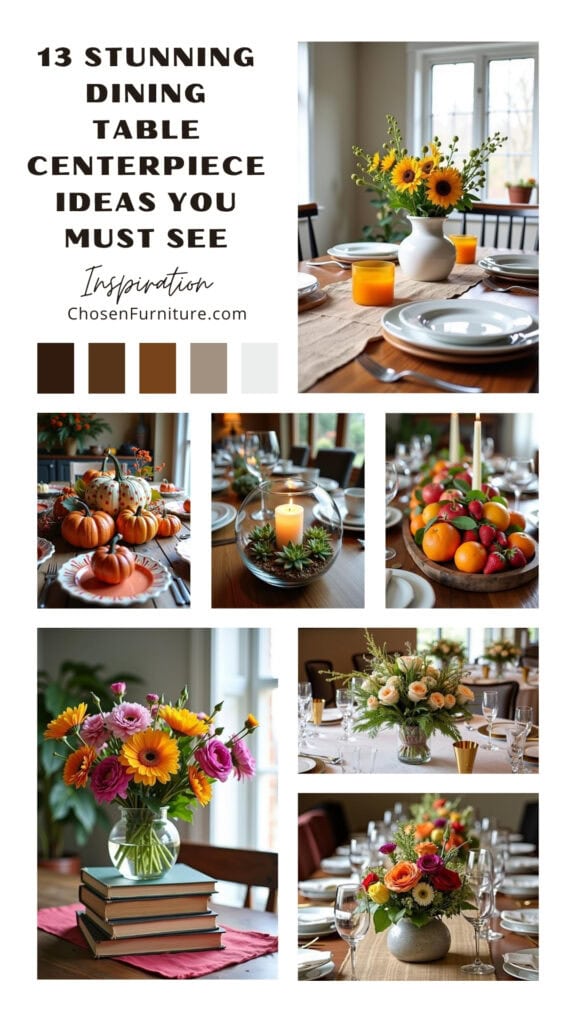 Dining Table Centerpiece Ideas Pin
