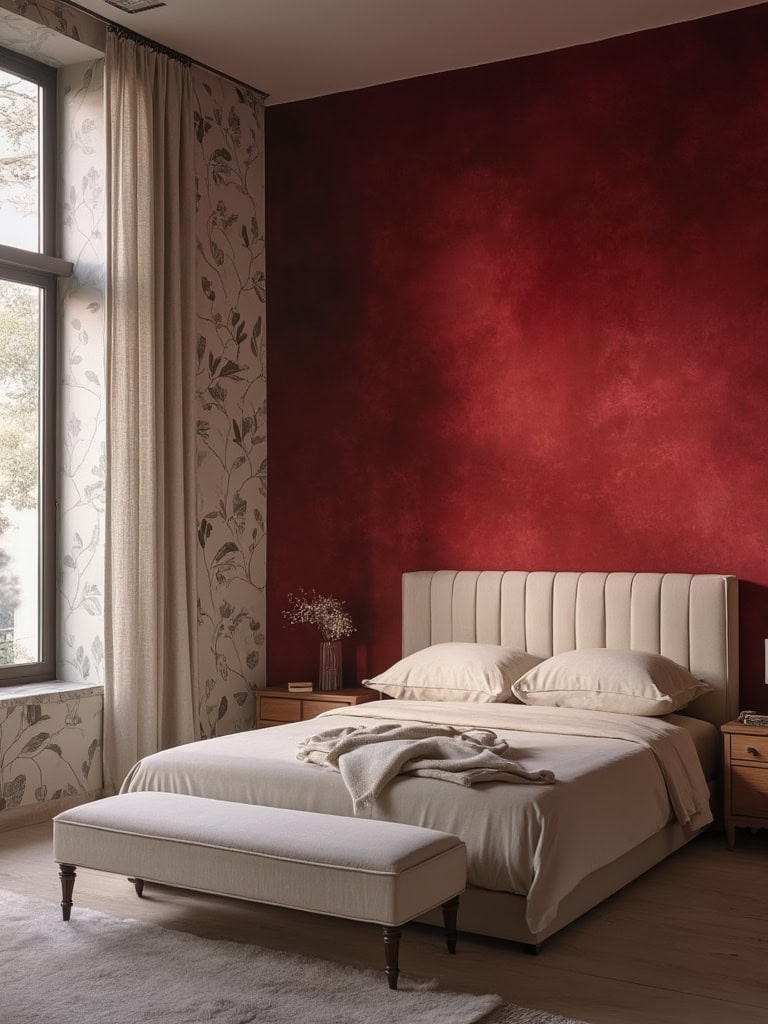 Cherry Red Color Home Decor - Statement Walls