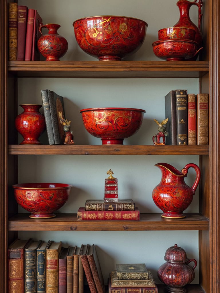 Cherry Red Color Home Decor - Decorative Accents