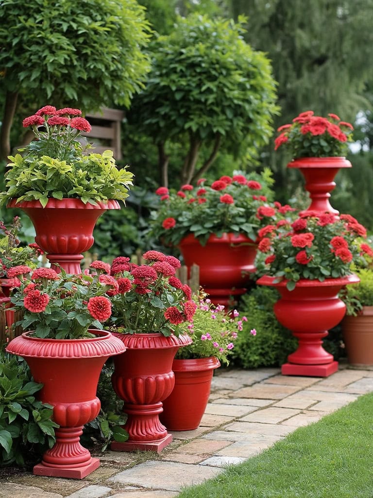 Cherry Red Color Home Decor - Planter Magic