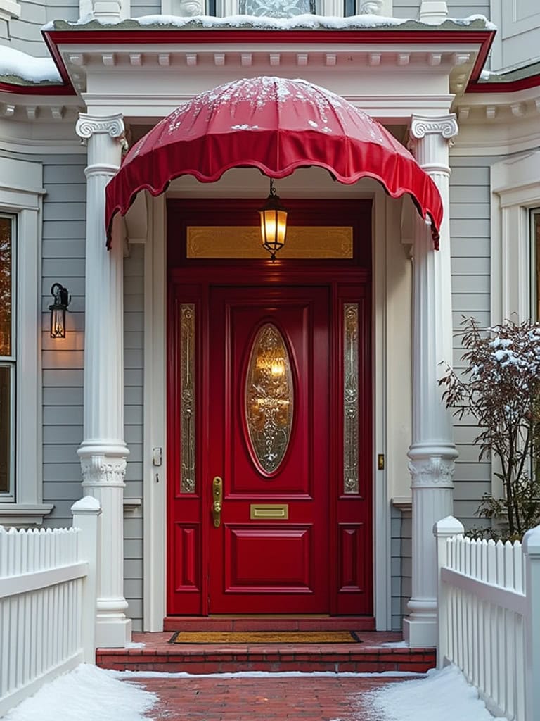 Cherry Red Color Home Decor - Unforgettable Entrance