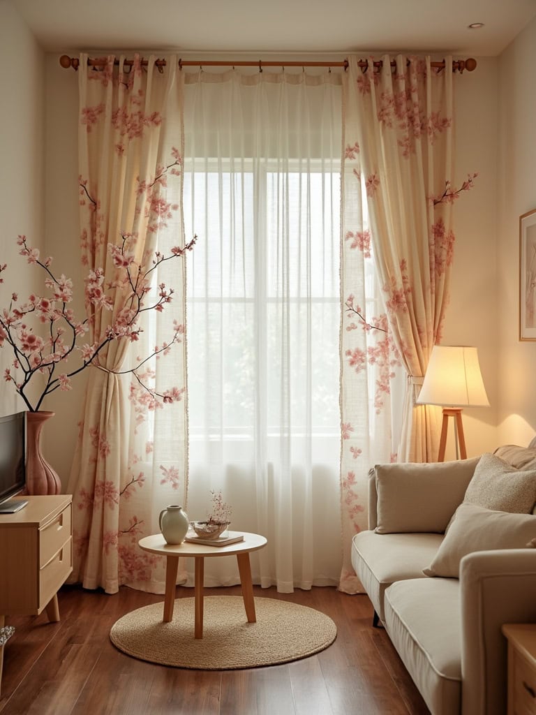 Cherry Red Color Home Decor - Curtains