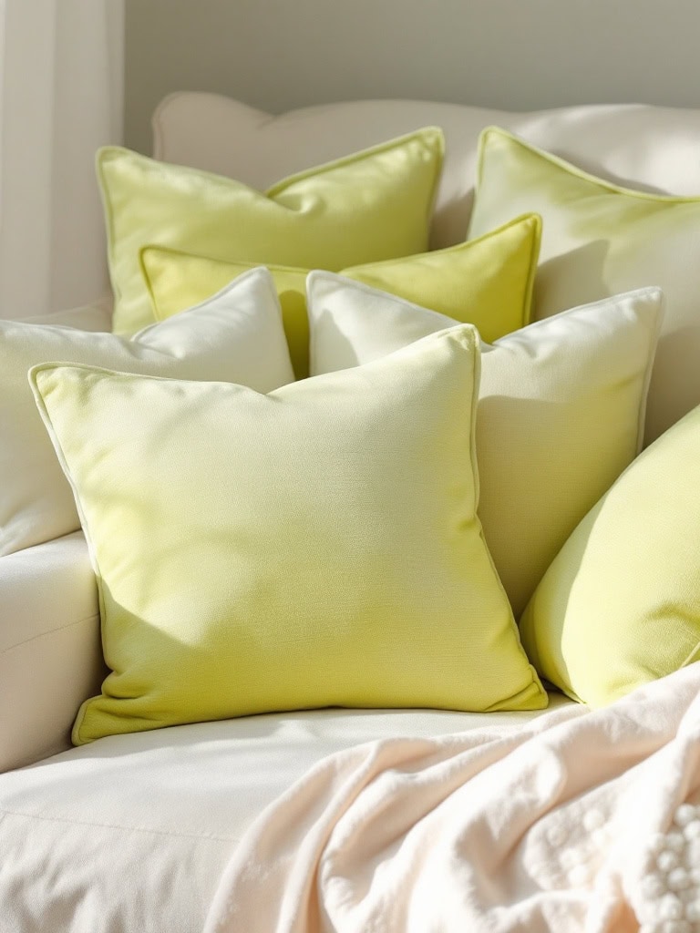 21 Inspiring Lime Cream Decor Ideas for a Sophisticated and Elegant Home 4 Lime Cream Color Decor Ideas - Throw Pillows