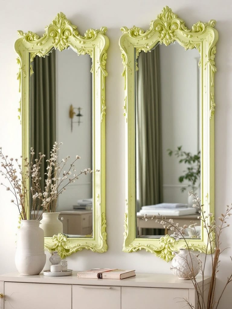 21 Inspiring Lime Cream Decor Ideas for a Sophisticated and Elegant Home 22 Lime Cream Color Decor Ideas - Decorative Mirrors