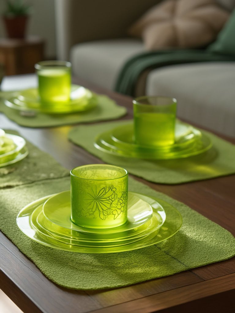 21 Inspiring Lime Cream Decor Ideas for a Sophisticated and Elegant Home 30 Lime Cream Color Decor Ideas - Coasters and Placemats