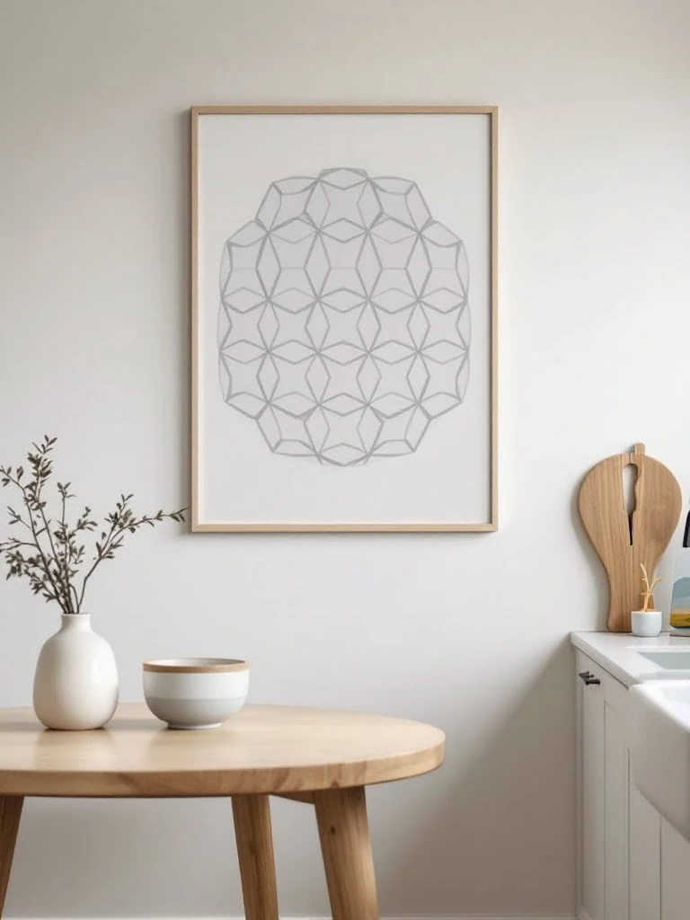 minimalist kitchen prints: line art botanical & still... 35 Minimalist Kitchen Decor Ideas - Chosen Furniture
