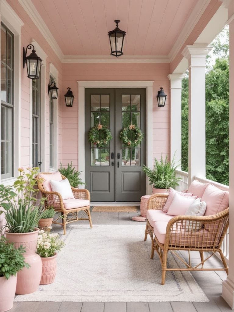 Muted Pink Color Decor Ideas - Portico