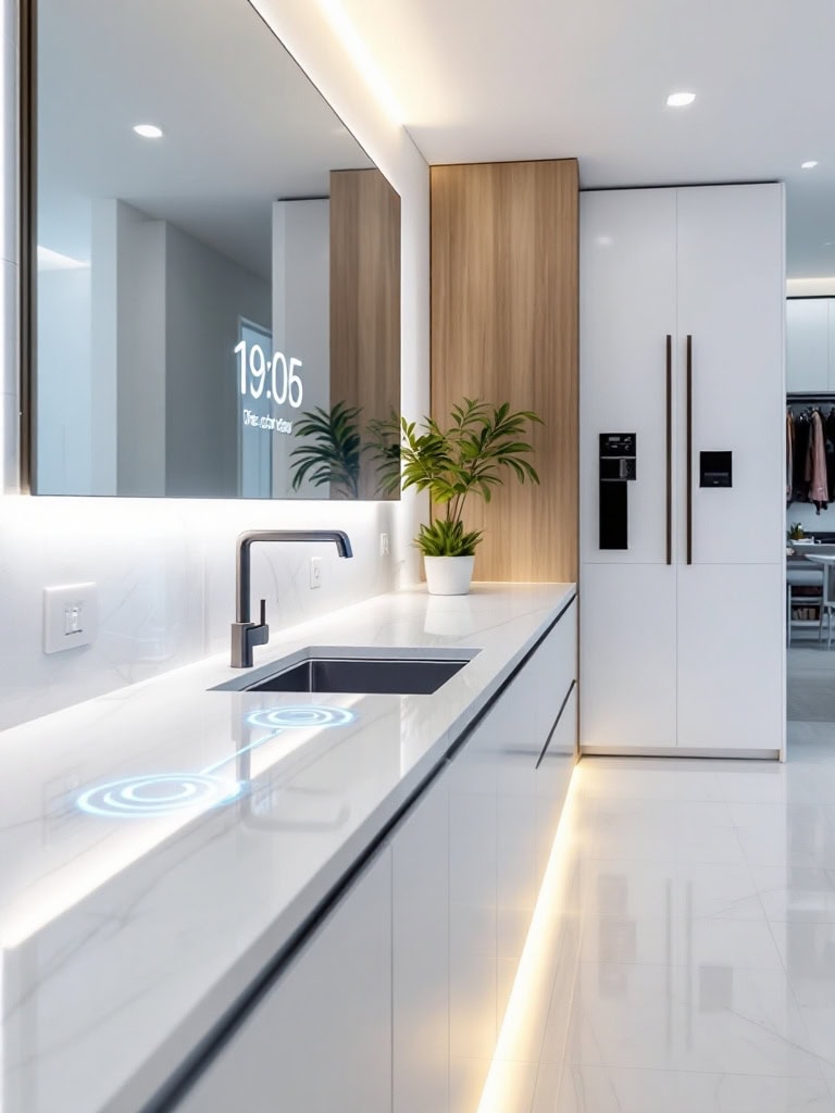 2025 Home Decor Predictions - Tech-Cloaked Minimalism