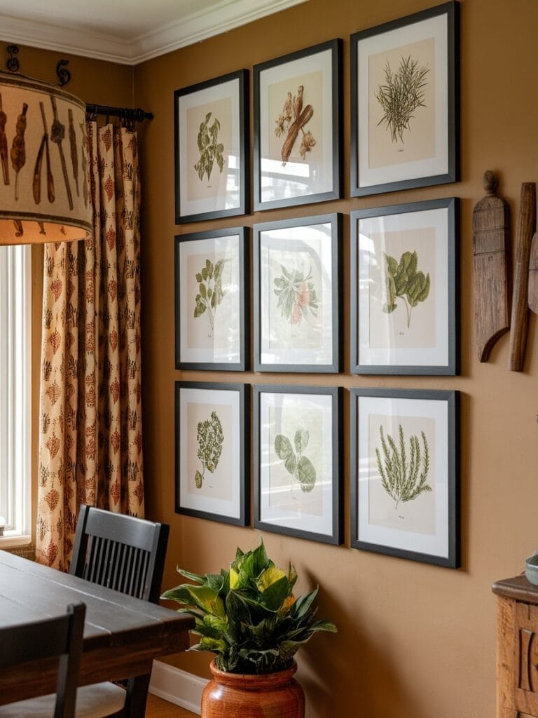 Dining Room Wall Decor Ideas - Botanical Prints