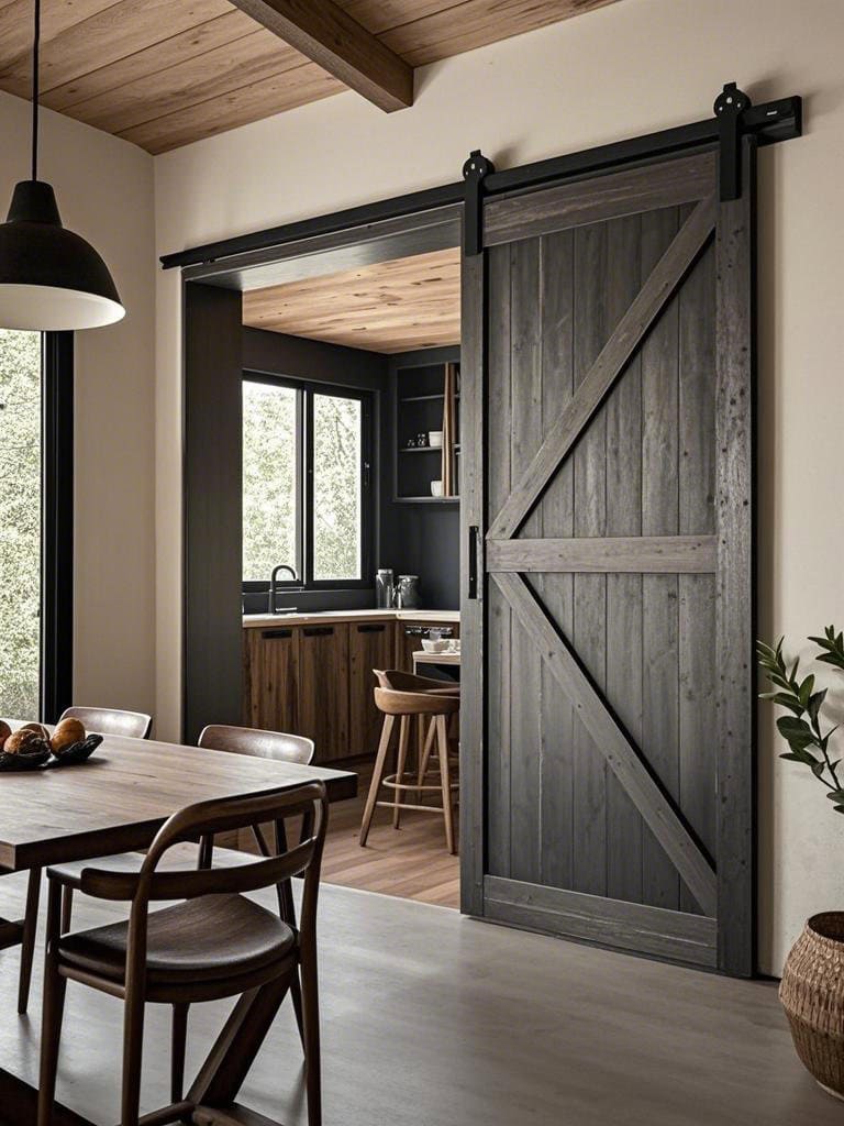 Dining Room Wall Decor Ideas - Barn Door Wall