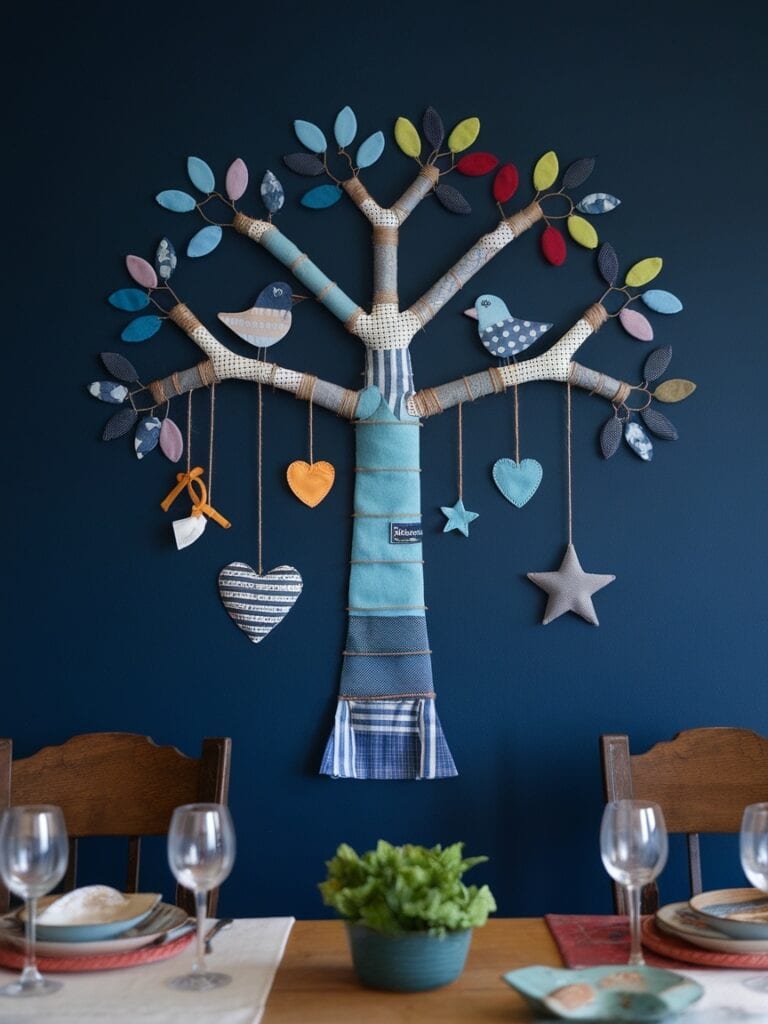 Dining Room Wall Decor Ideas - DIY Yarn Wall Hanging