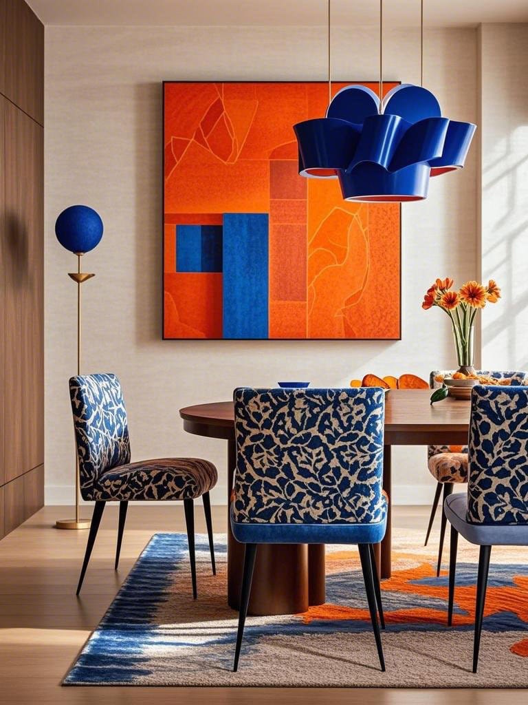 Dining Room Wall Decor Ideas - Bold Abstract Art