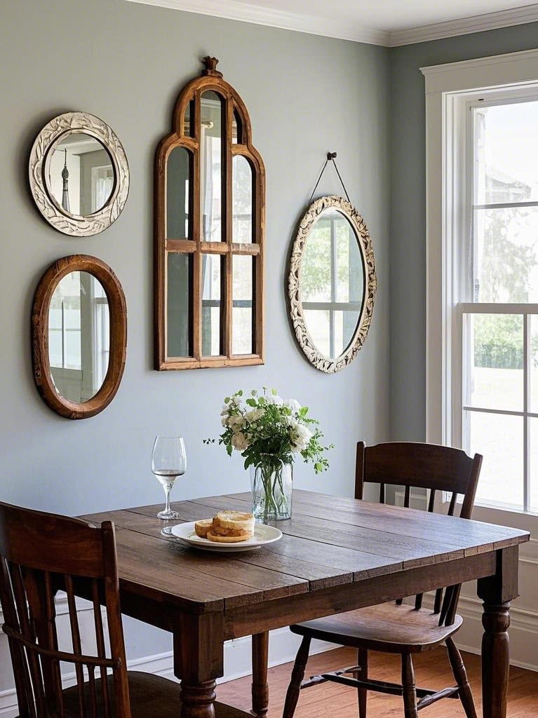 Dining Room Wall Decor Ideas - Mirror Art