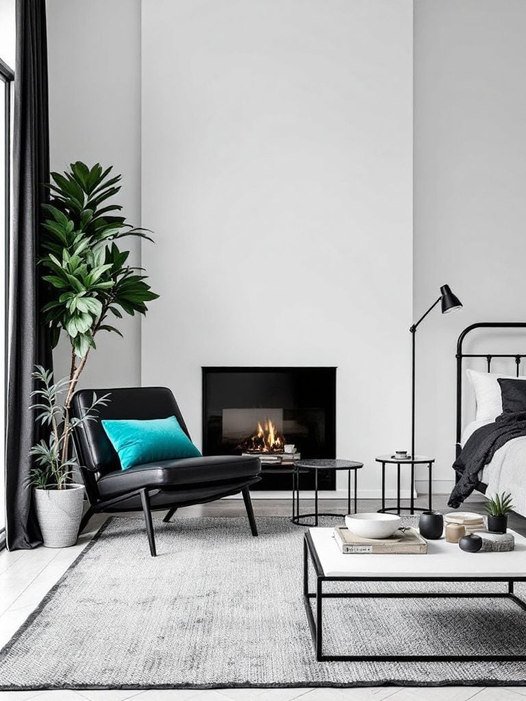 17 Sophisticated Grey Bedroom Ideas to Try Right Now 17 Grey Bedroom Ideas - Black-White-Grey Formula