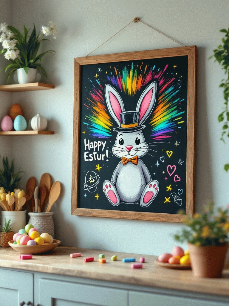 Easter Decor Ideas - Chalkboard Art
