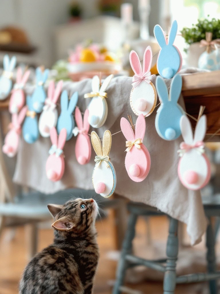 Easter Decor Ideas - Bunny Bunting Banner
