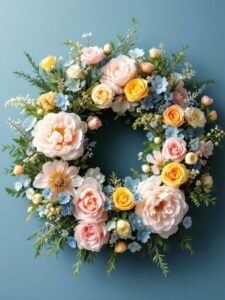 Easter Decor Ideas - Fresh Flower Wreaths