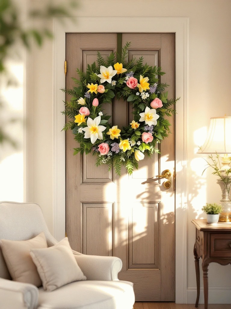 Easter Decor Ideas - Fresh Flower Wreaths
