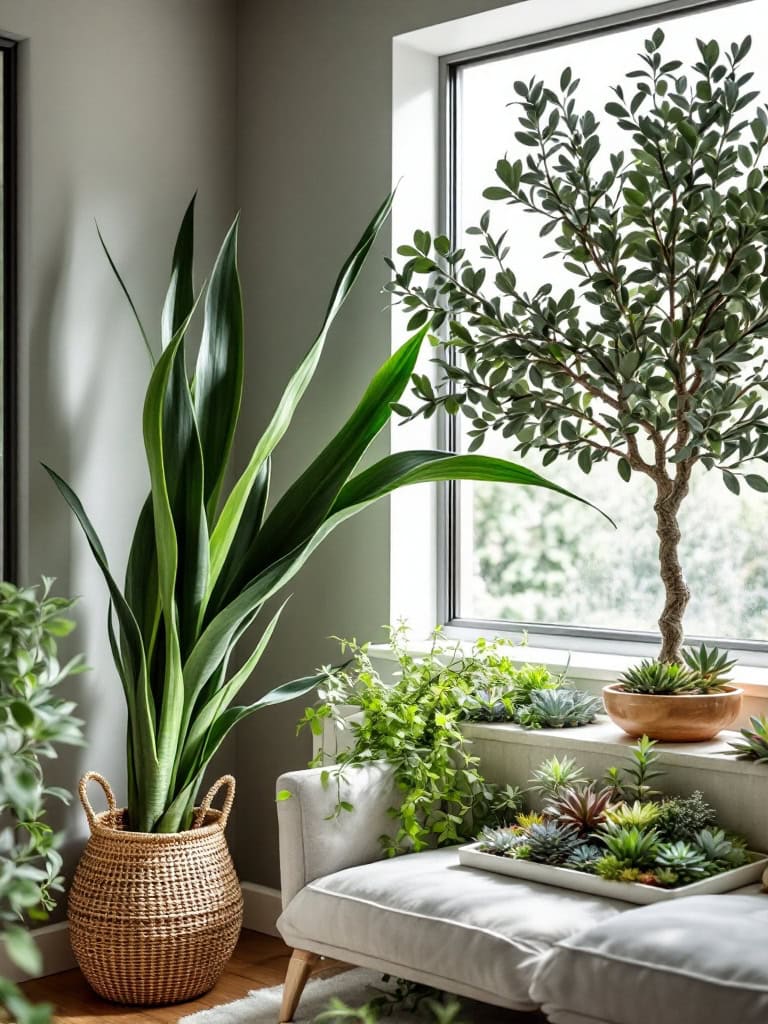 Gray Living Room Ideas - Go Wild with Plants