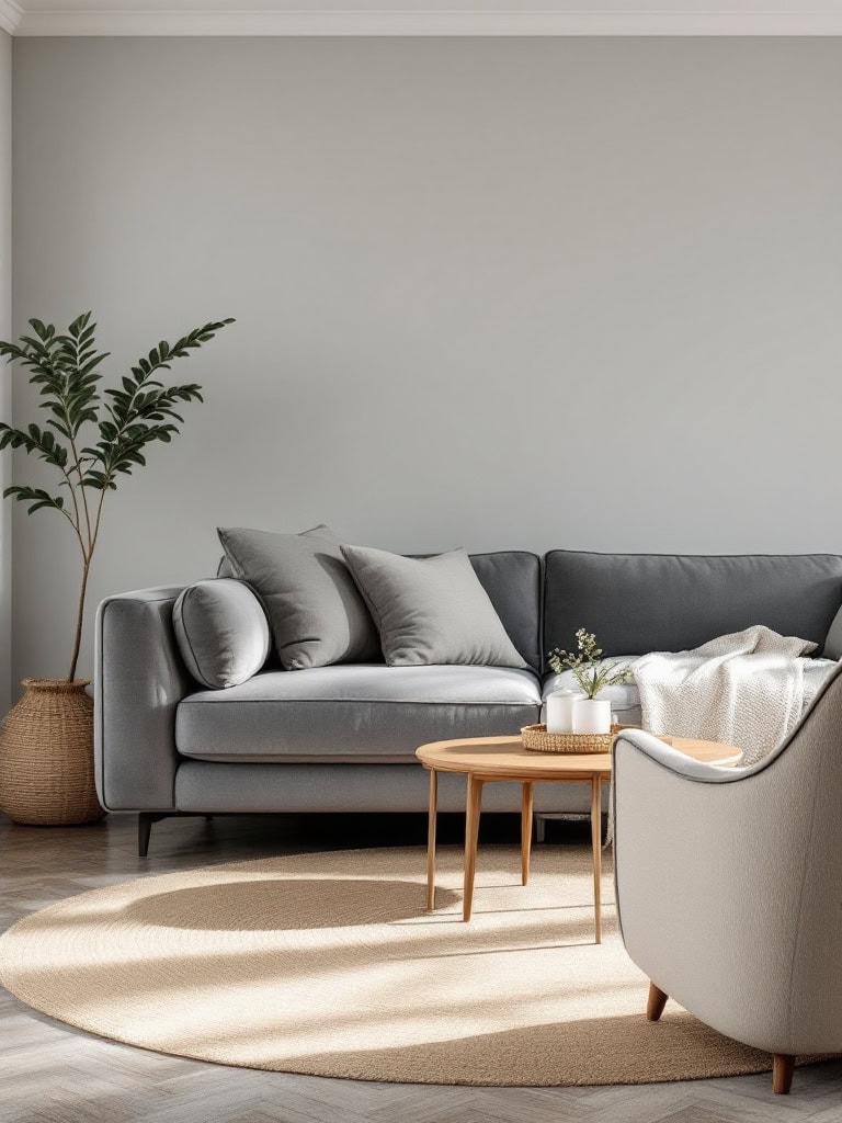 Gray Living Room Ideas - Mix Gray Tones