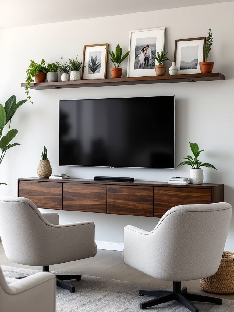 15 Living Room Layout Ideas to Transform Your Space Instantly 23 Living Room Layout Ideas - TV-Friendly Flexibility
