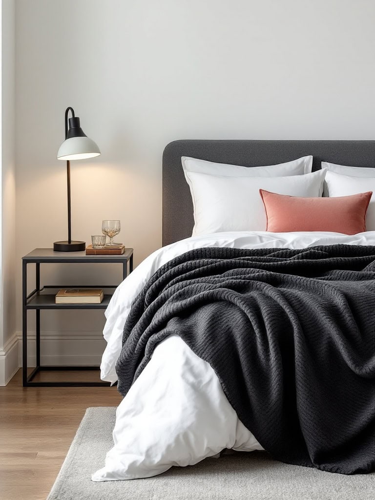 Modern Decor Ideas in Black and White - High-Contrast Bedding