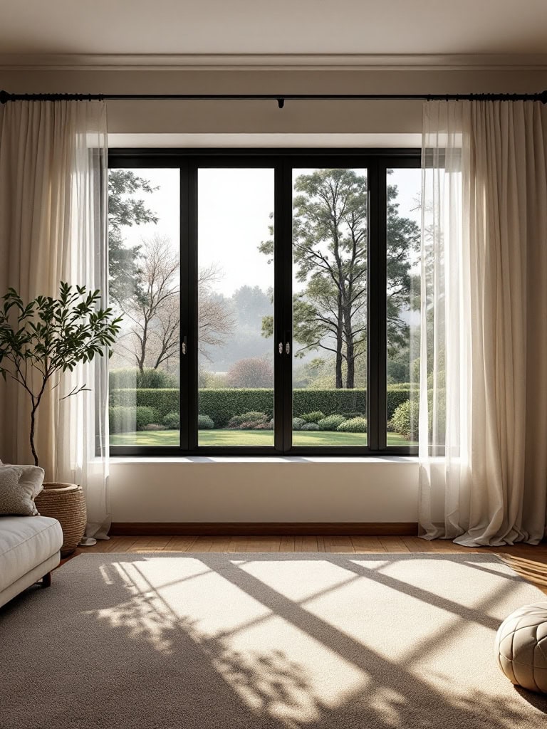 Modern Decor Ideas in Black and White - Black Window Frames