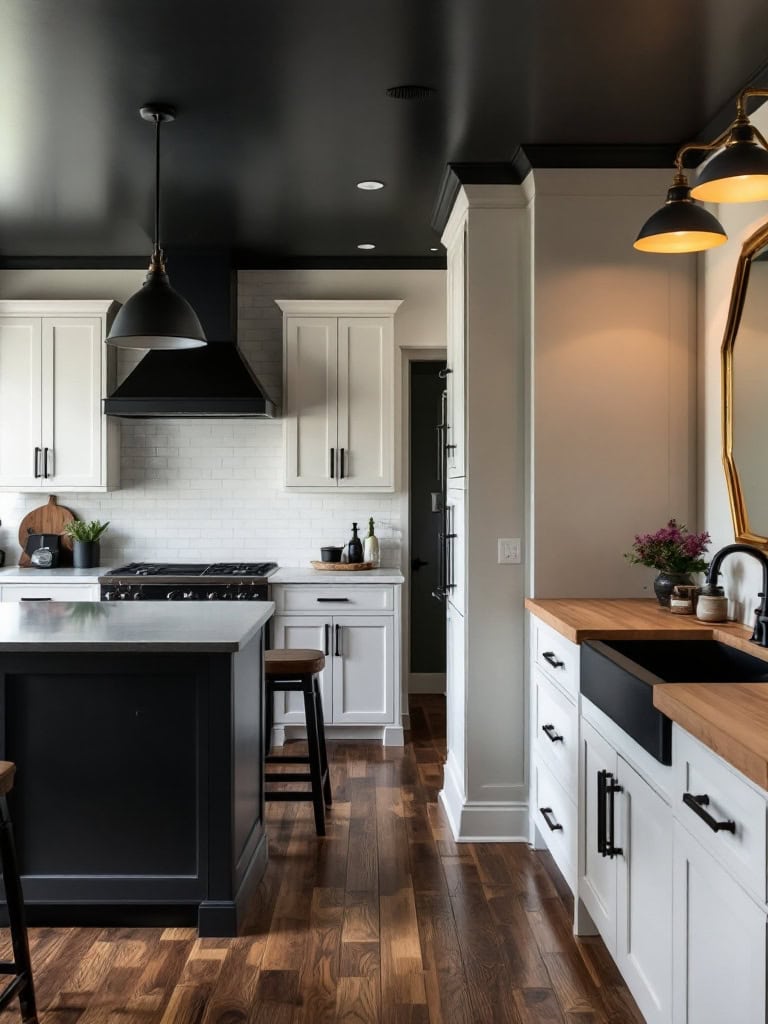 Modern Decor Ideas in Black and White - Matte Black Fixtures