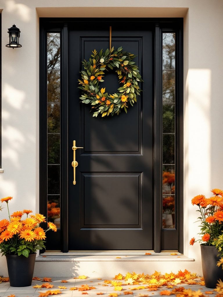 Modern Decor Ideas in Black and White - Black Accent Doors