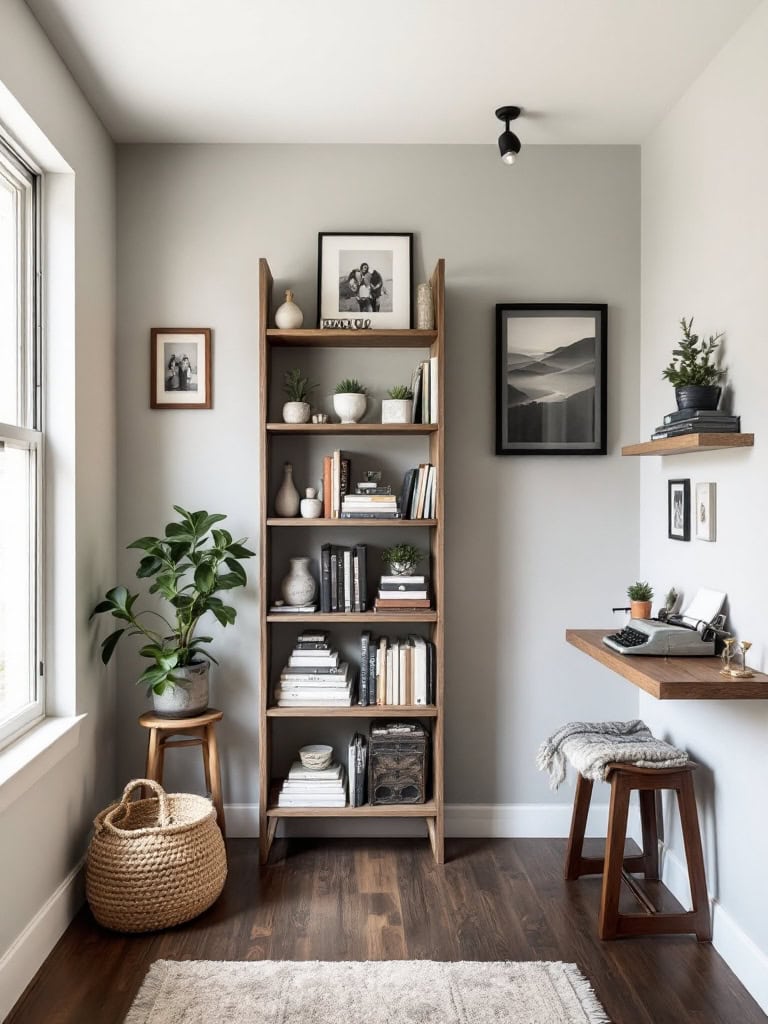 19 Small Living Room Decor Ideas to Make Your Space Feel Bigger and Brighter 14 Small Living Room Decor Ideas - Go Vertical with Shelving