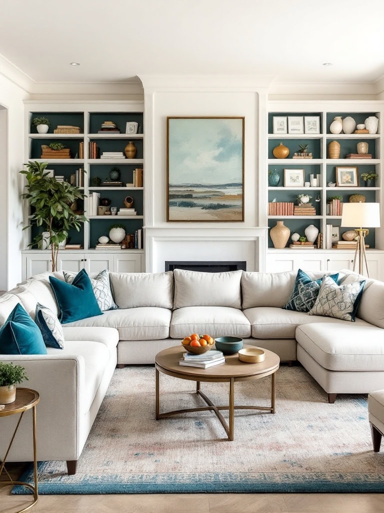 19 Small Living Room Decor Ideas to Make Your Space Feel Bigger and Brighter 26 Small Living Room Decor Ideas - Add Pops of Color Strategically