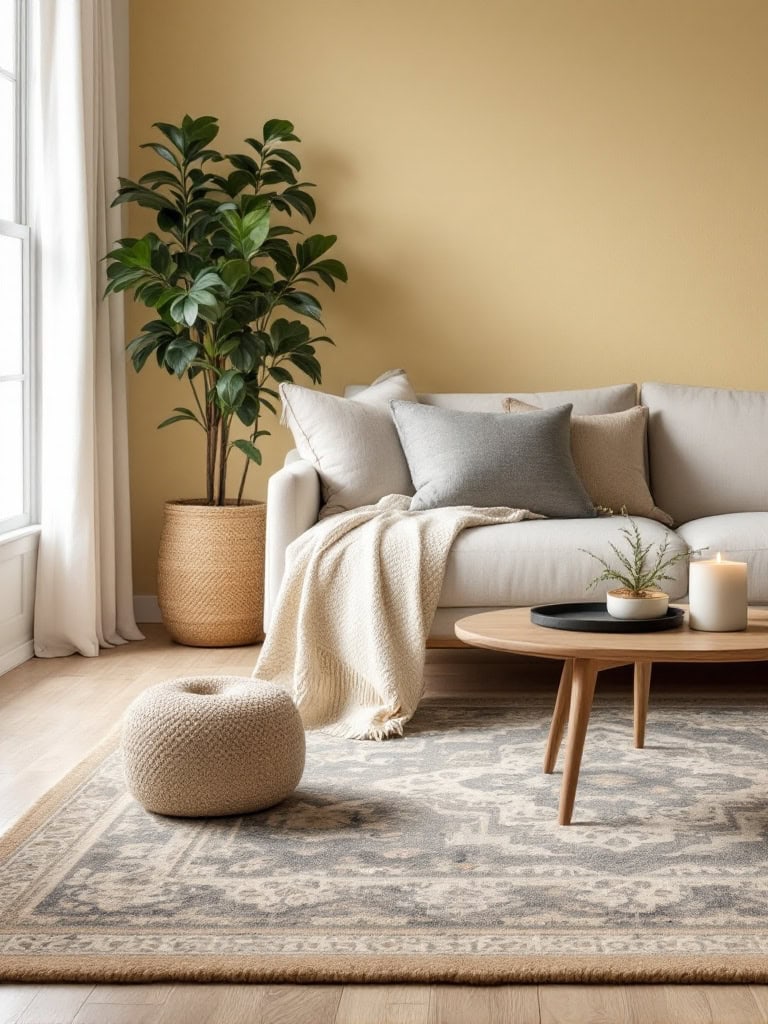 19 Small Living Room Decor Ideas to Make Your Space Feel Bigger and Brighter 20 Small Living Room Decor Ideas - Layer Rugs to Define Zones