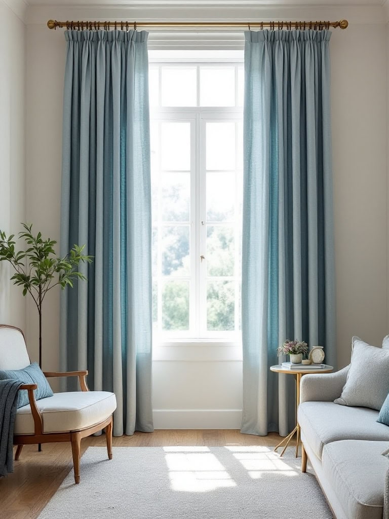 19 Small Living Room Decor Ideas to Make Your Space Feel Bigger and Brighter 21 Small Living Room Decor Ideas - Hang Curtains High and Wide