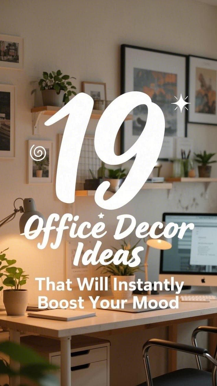 19 Office Decor Ideas That Boost Your Mood - Chosen Furniture