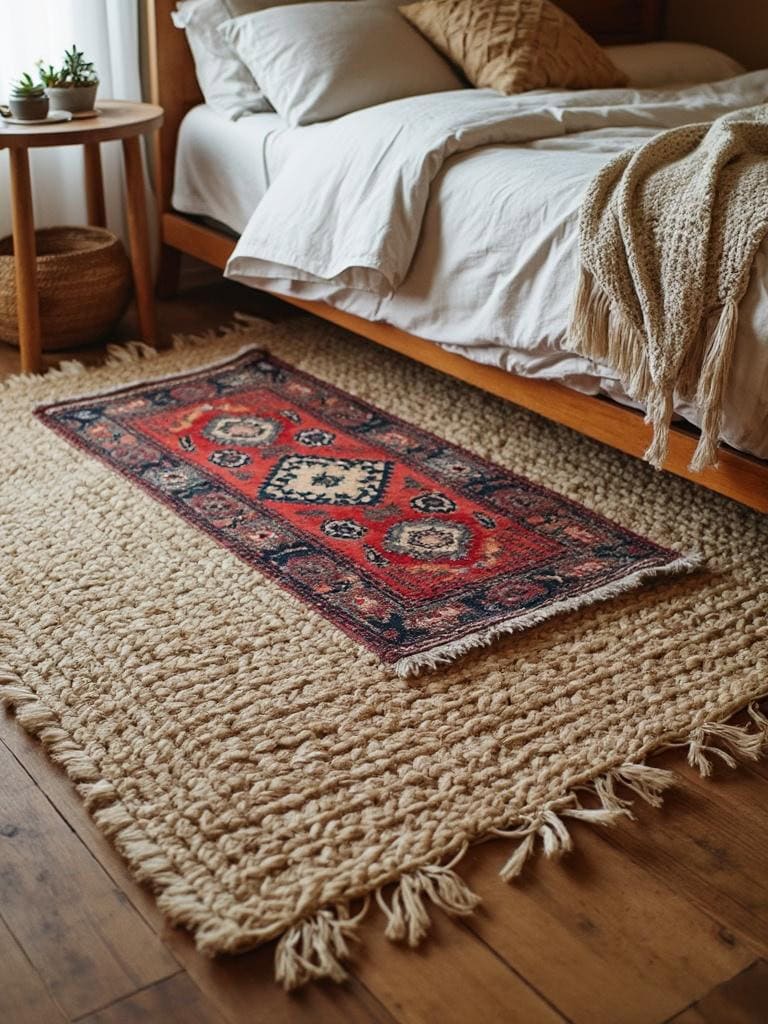 19 Boho Decor Bedroom Ideas That Will Make You Redecorate Tonight 14 Boho Decor Bedroom Ideas - Layer Those Rugs Like You Mean It