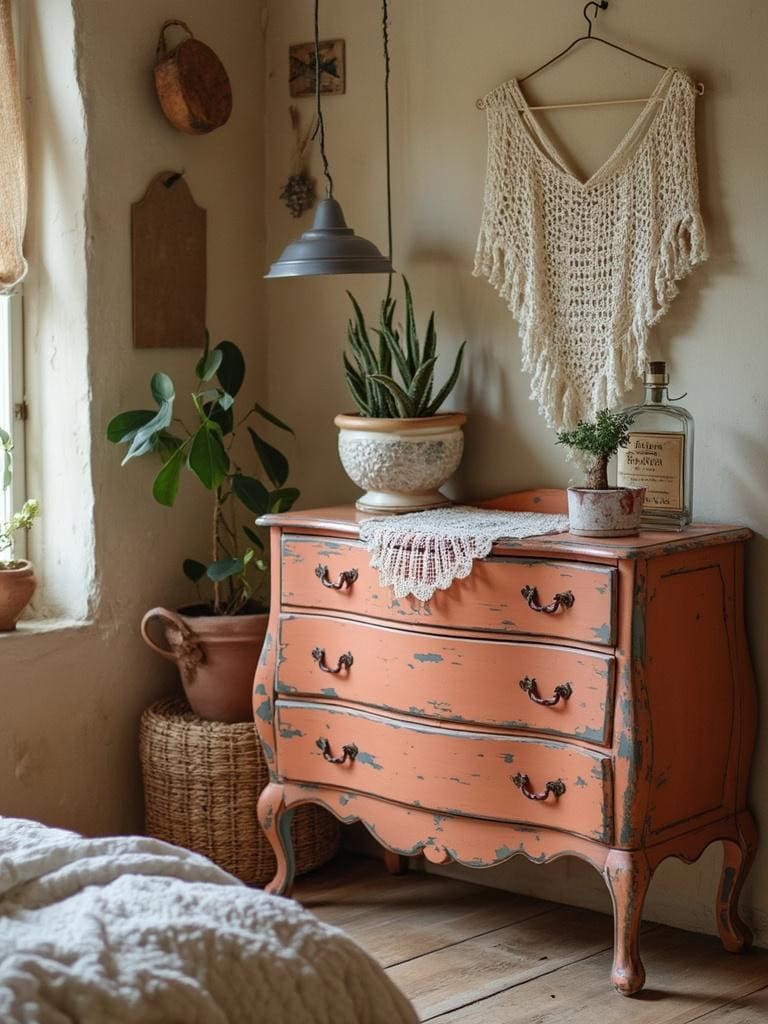 19 Boho Decor Bedroom Ideas That Will Make You Redecorate Tonight 25 Boho Decor Bedroom Ideas - Vintage Dresser Love Affair