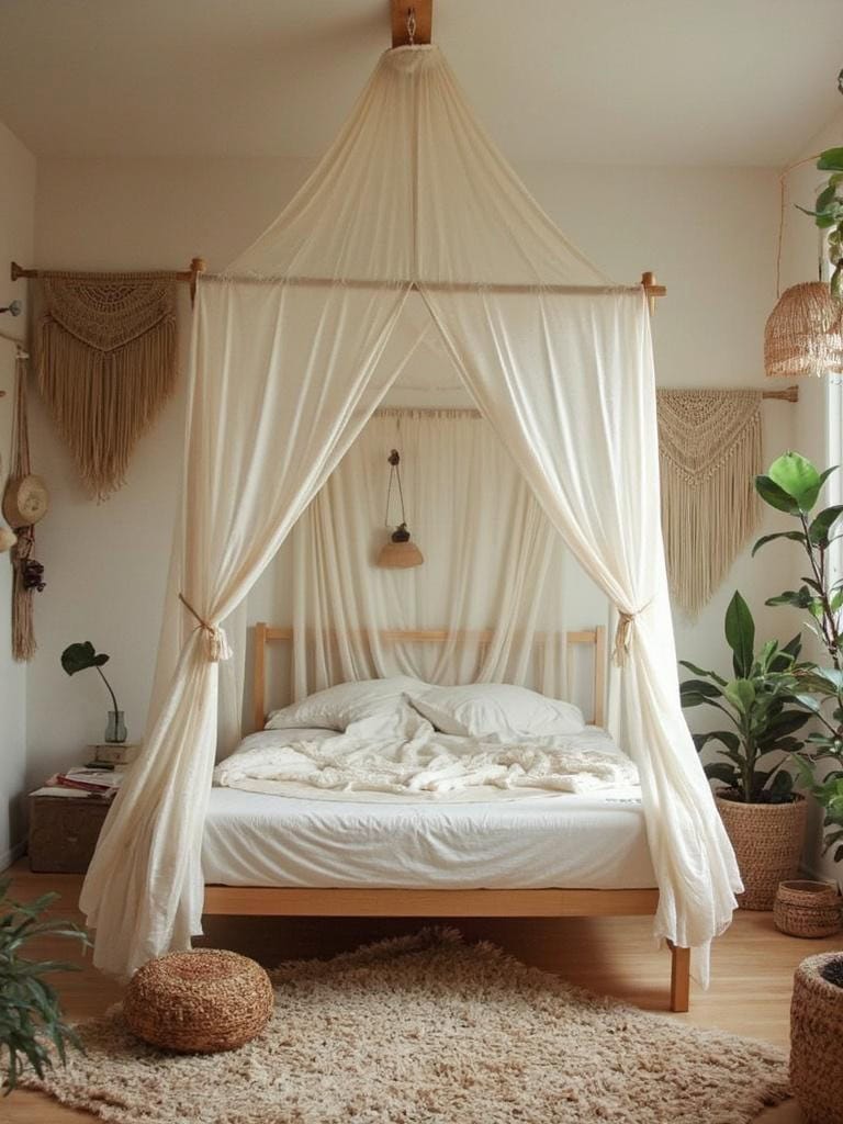 19 Boho Decor Bedroom Ideas That Will Make You Redecorate Tonight 19 Boho Decor Bedroom Ideas - DIY Canopy Dreams