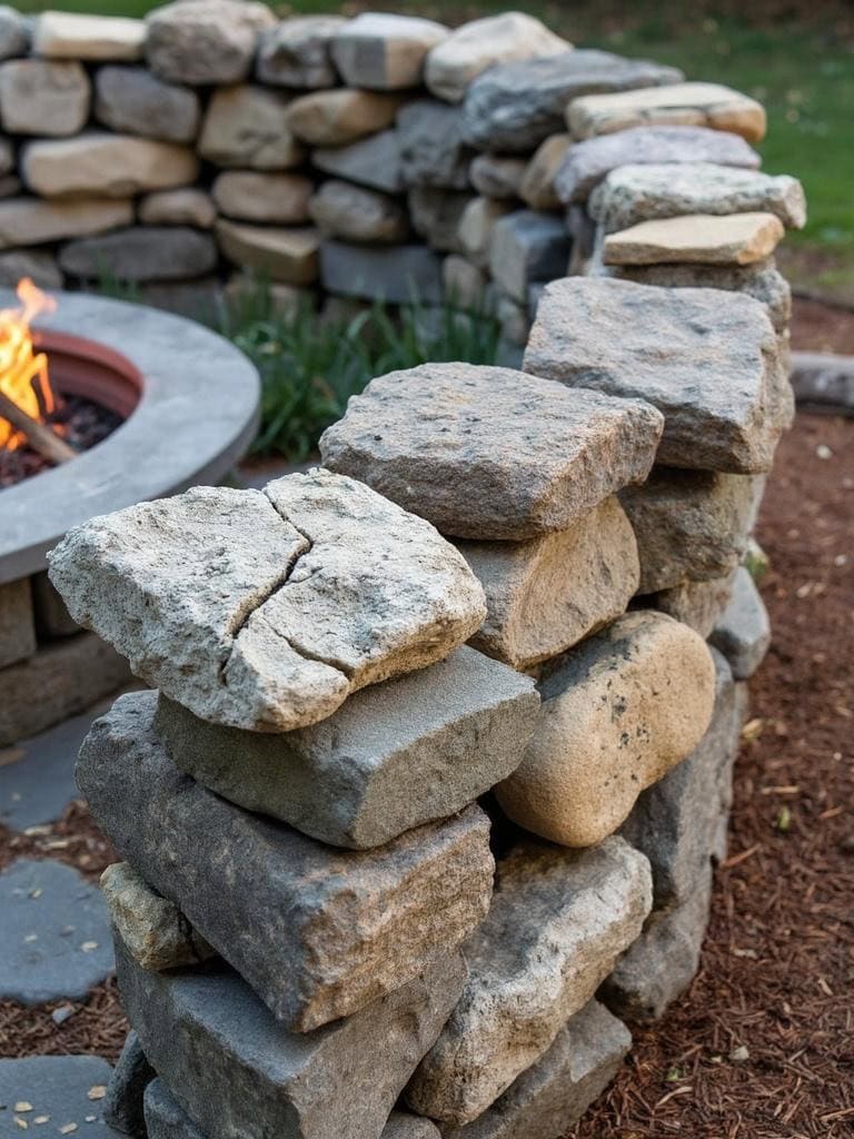 Outdoor Decor Ideas - Stone Accent Wall