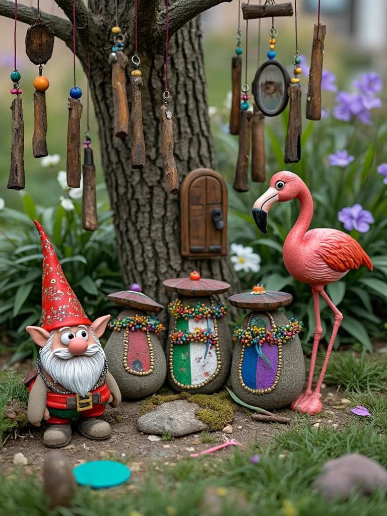 Outdoor Decor Ideas - Playful Garden Art