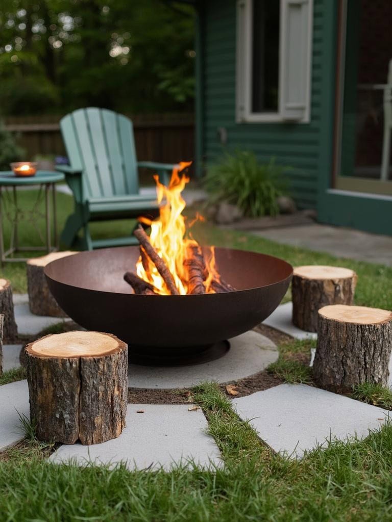 Outdoor Decor Ideas - Fire Pit Gatherings