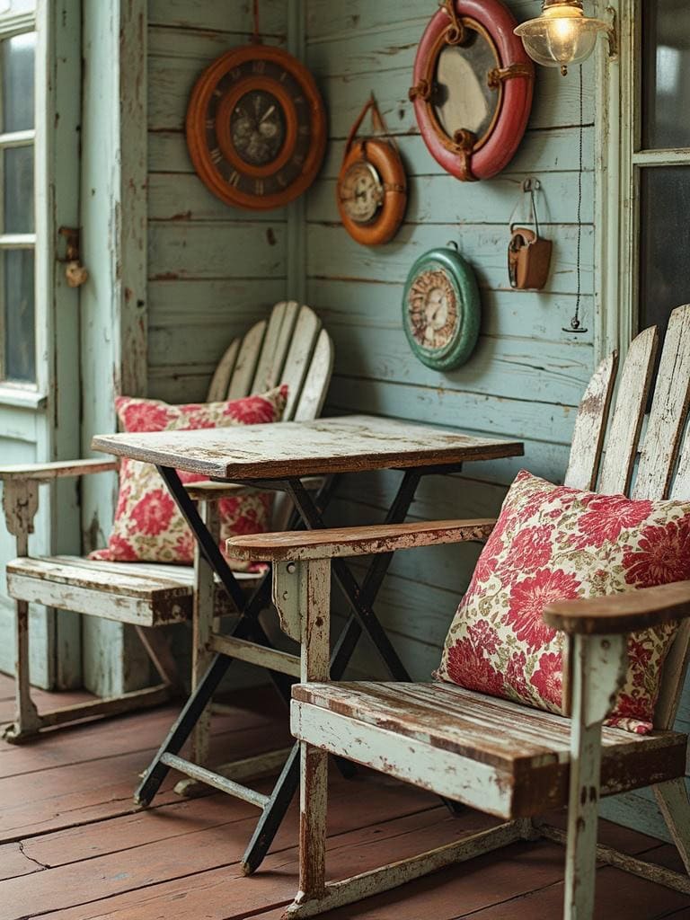 Outdoor Decor Ideas - Mix-and-Match Seating