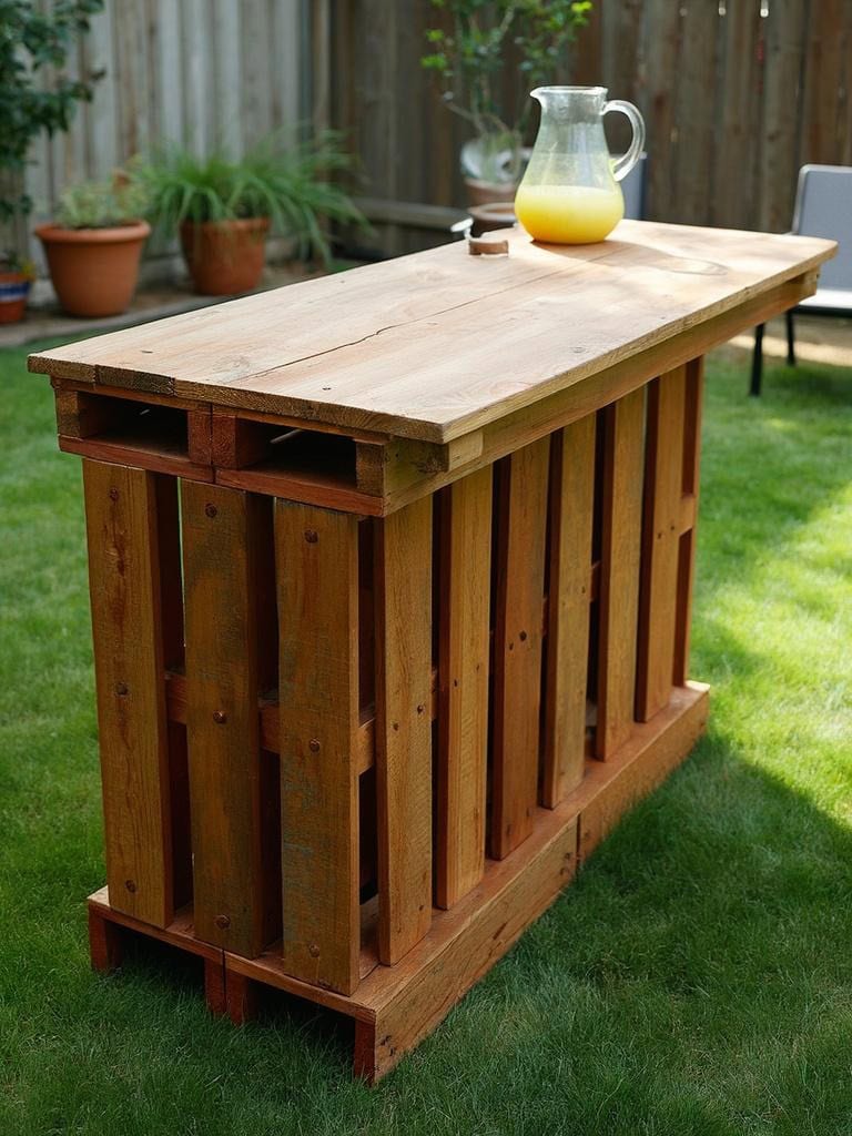 Outdoor Decor Ideas - DIY Pallet Bar
